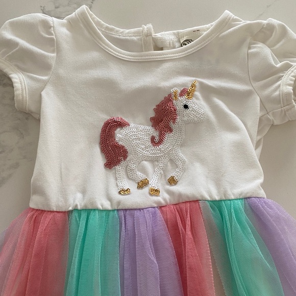 🌸2FOR$20🌸Unicorn tulle dress- GUC - Picture 3 of 5